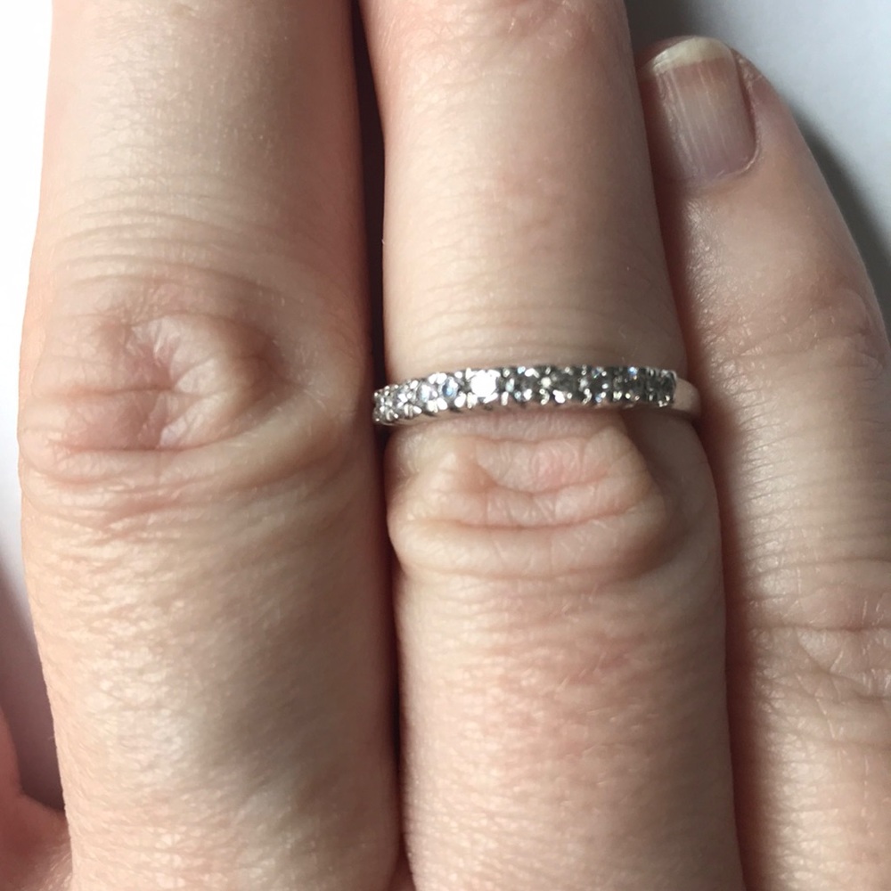 Dainty 925 Sterling CZ Ring 7.25